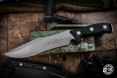 Microtech Arbiter Fixed Blade Knife 8.75" Apocalyptic Stonewash 104-10AP