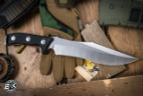 Microtech Arbiter Fixed Blade Knife 8.5" Stonewash Full Serrated 104-12