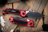 Microtech LUDT Gen III Automatic Folding Knife Red 3.4" Drop Point Black Serrated 1135-2RD