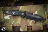 Microtech Socom Alpha Mini Fixed Blade Knife Carbon Fiber 3.75" DLC Drop Point  113M-1DLCCFS