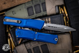 Microtech Combat Troodon Gen III OTF Automatic Knife Navy 3.8" Dagger Apocalyptic Stonewash Serrated 1142-12APNA