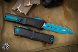 Microtech Combat Troodon Gen III OTF Automatic Knife 3.8" Dagger Turquoise 1142-1TQSK