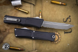 Microtech Combat Troodon Gen III OTF Automatic Knife 3.8" Tanto Apocalyptic Stonewash Serrated 1144-11AP