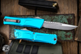 Microtech Combat Troodon Gen III OTF Automatic Knife Turquoise 4" Interceptor Stonewash 1217-10TQS