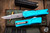 Microtech Combat Troodon Gen III OTF Automatic Knife Turquoise 4" Interceptor Stonewash 1217-10TQS