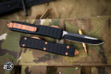 Microtech Tri-Grip Ultratech "EKnives EKclusive" Copper Cerakote OTF Knife 3.4" Drop Point 121T-1CPEKS