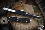 Microtech Tri-Grip Ultratech "EKnives EKclusive" Storm Trooper White Accents 3.4" Black Drop Point 123T-1STEKS