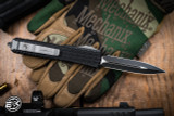 Microtech Tri-Grip Ultratech "EKnives EKclusive" Gunmetal Grey Cerakote Accents 3.4" D/E Dagger Black 122T-1GMEKS