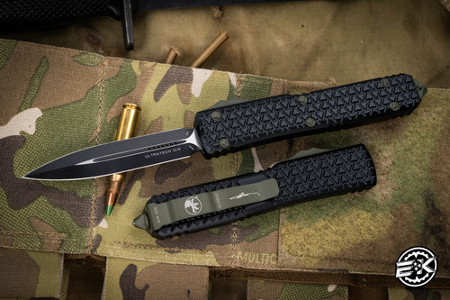 Microtech Tri-Grip Ultratech OD Green Cerakote OTF Knife 3.4" Dagger 122T-1ODEKS