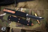 Microtech Ultratech Tri-Grip OTF Knife Copper Cerakote Accents 3.4" Black Tanto 123T-1CPEKS