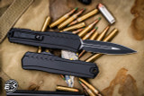 Microtech Cypher II OTF Automatic Knife 3.5" Dagger Black 1242-1T