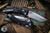 Microtech Amphibian Ram-LOK Folding Knife Fluted Black Aluminum 3.9" Stonewash 137RL-10FL