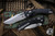 Microtech Amphibian Ram-LOK Folding Knife Fluted Black Aluminum 3.9" Stonewash 137RL-10FL