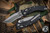 Microtech Amphibian Ram-LOK Folding Knife Fluted Black G10 3.9" Apocalyptic Stonewash Serrated 137RL-11APFLGTBK