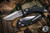 Microtech Amphibian Ram-LOK Folding Knife Fluted Black G10 3.9" Stonewash 137RL-10FLGTBK