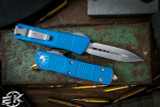 Microtech Troodon Blue OTF Automatic Knife D/E 3" Dagger Satin 138-4BL