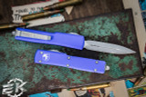 Microtech UTX-70 OTF Automatic Knife Purple 2.4" Dagger Apocalyptic Stonewash 147-10APPU