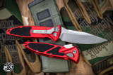 Microtech Socom Elite Automatic Folding Knife Red 4" Stonewash 160A-10RD