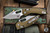 Microtech Stitch Ram-Lok Manual Folder OD Green Fluted Aluminum 3.75" Apocalyptic Stonewash Serrated 169RL-11APFLOD