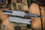 Microtech Hera II OTF Automatic Knife Natural Clear Aluminum 3.85" M390MK Dagger Black 1702-1NC