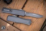  Microtech Hera II OTF Automatic Knife Natural Gray 3.85" Recurve Apocalyptic Stonewash 1705-10APNC