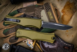 Microtech Hera II OTF Automatic Knife OD Green 3.85" Recurve Black 1705-1OD 