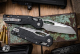  Microtech Standard Issue "MSI" 30th Anniversary Ram-LOK Manual Folding Knife Black 3.85" Apocalyptic Stonewash 210T-10APPMBK30