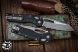 Microtech Standard Issue "MSI" Ram-LOK Manual Folding Knife Black 3.75" Apocalyptic Stonewash Serrated 210T-11APPMBK