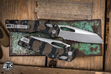 Microtech Standard Issue "MSI" Ram-LOK Manual Folding Knife Tiger Camo 3.85" Apocalyptic Stonewash Serrated 210T-11APPMTRC