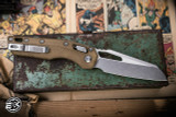 Microtech Standard Issue "MSI" Ram-LOK Manual Folding Knife Dark Earth 3.85" Stonewash 210T-10PMDE