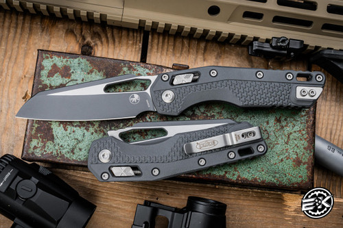 Microtech Standard Issue "MSI" Ram-LOK Manual Folding Knife Sniper Gray Polymer 3.85" M390 Cerakote 210T-1PMCSG