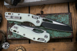 Microtech Standard Issue "MSI" Ram-LOK Manual Folding Knife White 3.85" Black 210T-1PMWH