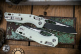 Microtech Standard Issue "MSI" Ram-LOK Manual Folding Knife White 3.85" Black Serrated 210T-2PMWH 