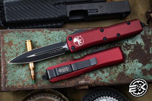 Microtech UTX-85 Merlot Red OTF Automatic 3" Dagger Black 232-1MR 