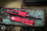 Microtech UTX-85 OTF Automatic Knife Merlot Red 3" Dagger Black Serrated 232-2MR