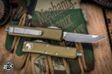 Microtech UTX-85 OD Green OTF Automatic Knife 3" Apocalyptic Tanto 233-10APOD