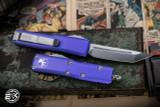 Microtech UTX-85 OTF Automatic Knife Purple 3.1" Tanto Satin  233-4PU