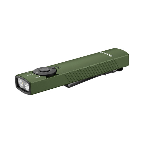 Olight Arkfeld Pro Flat EDC OD Green Rechargeable Flashlight LED Laser 1300 Lumens