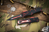 Microtech Twin Flames Hera 2 Knives Set 3" Black Double Edge 702-1SETTFS