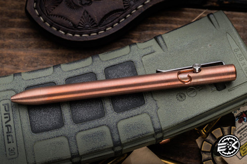 Tactile Turn Bolt Action Copper Pen 5.6" Ti Clip