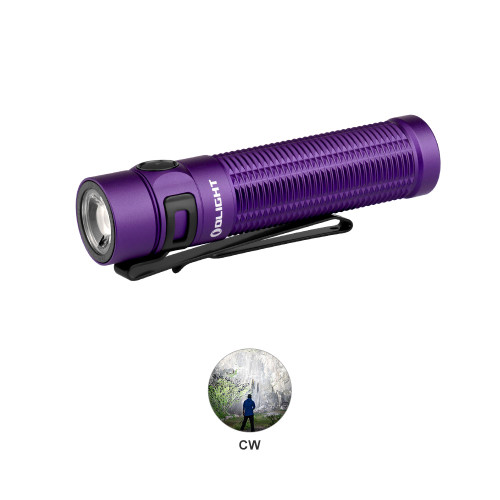 Olight Baton 3 Pro Purple Rechargeable Flashlight 2500 Lumens