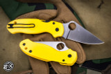 Spyderco Para 3 Salt Lightweight FRN Yellow 3" MagnaCut Satin C223PYL