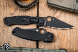 Spyderco Paramilitary 2 Folding Knife Black G10 3.4" CPM S45VN Black C81GPBK2