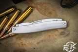 D Rocket Designs Serpentine Titanium Slipjoint Knife 2.25" M390 Wharncliffe/Bottle Opener