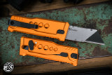 Reate EXO-U Gravity Utility Knife Orange Speedhole Aluminum 2.3" Utility Blade