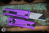 Reate EXO-U Gravity Utility Knife Purple Diamond Frag Aluminum 2.3" Utility Blade