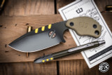 Blackside Customs/Strider Knives SLCC OD Green-Pen Kit 3.75" Bounty Hunter Finish