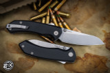 Tactile Knife Co. Chupacabra Superlock Folding Knife Black 3.3" MagnaCut Sheepsfoot Tumbled 