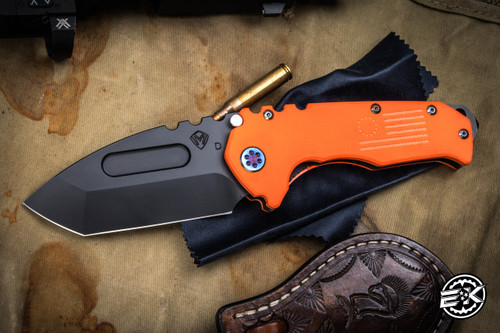 Medford Praetorian Scout M/P Folding Knife Hi-Vis Orange G10 3.75" DLC Tanto
