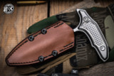 Marfione Custom/Bastinelli Hypnotic Titanium Fixed Blade Push Dagger 4.5" M390 Stonewash